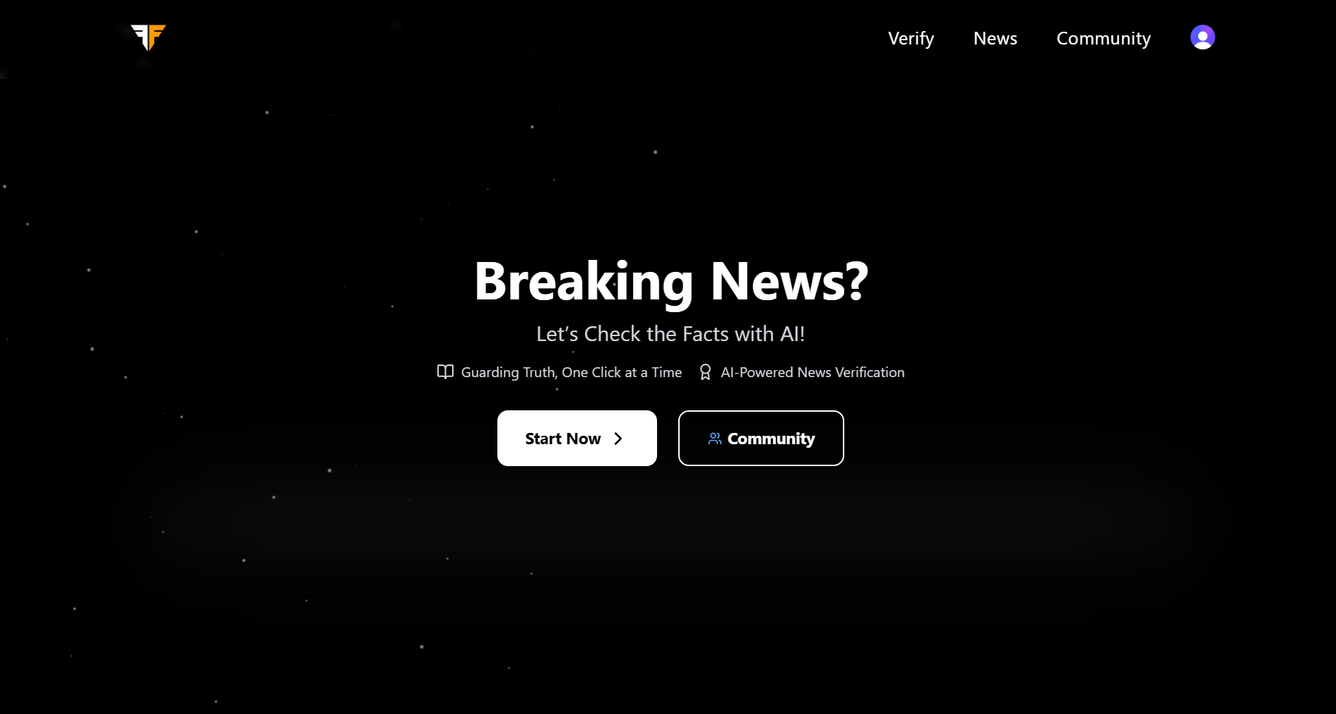 Faktify – Fake News Detection - Built with Next.js, AI, Tailwind