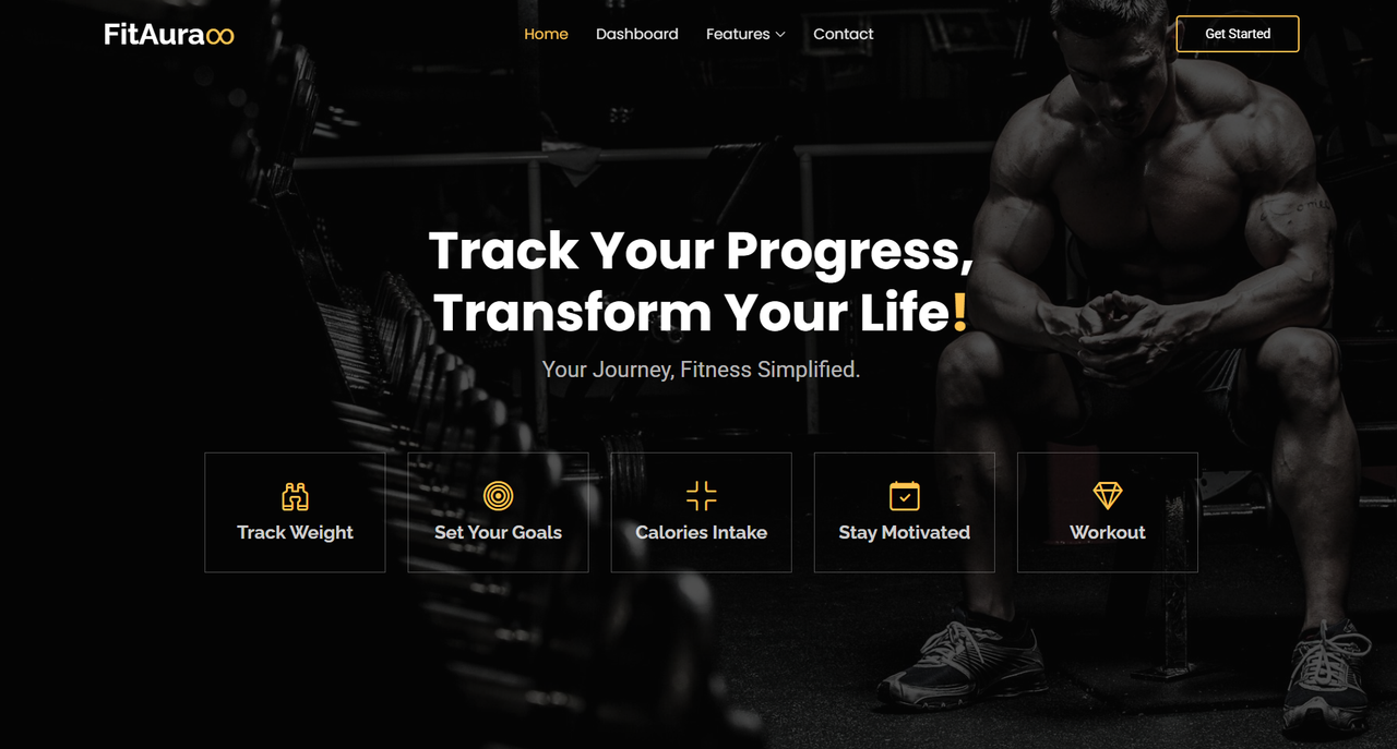 Fitaura – Fitness Tracker - Built with React, Node.js, MongoDB